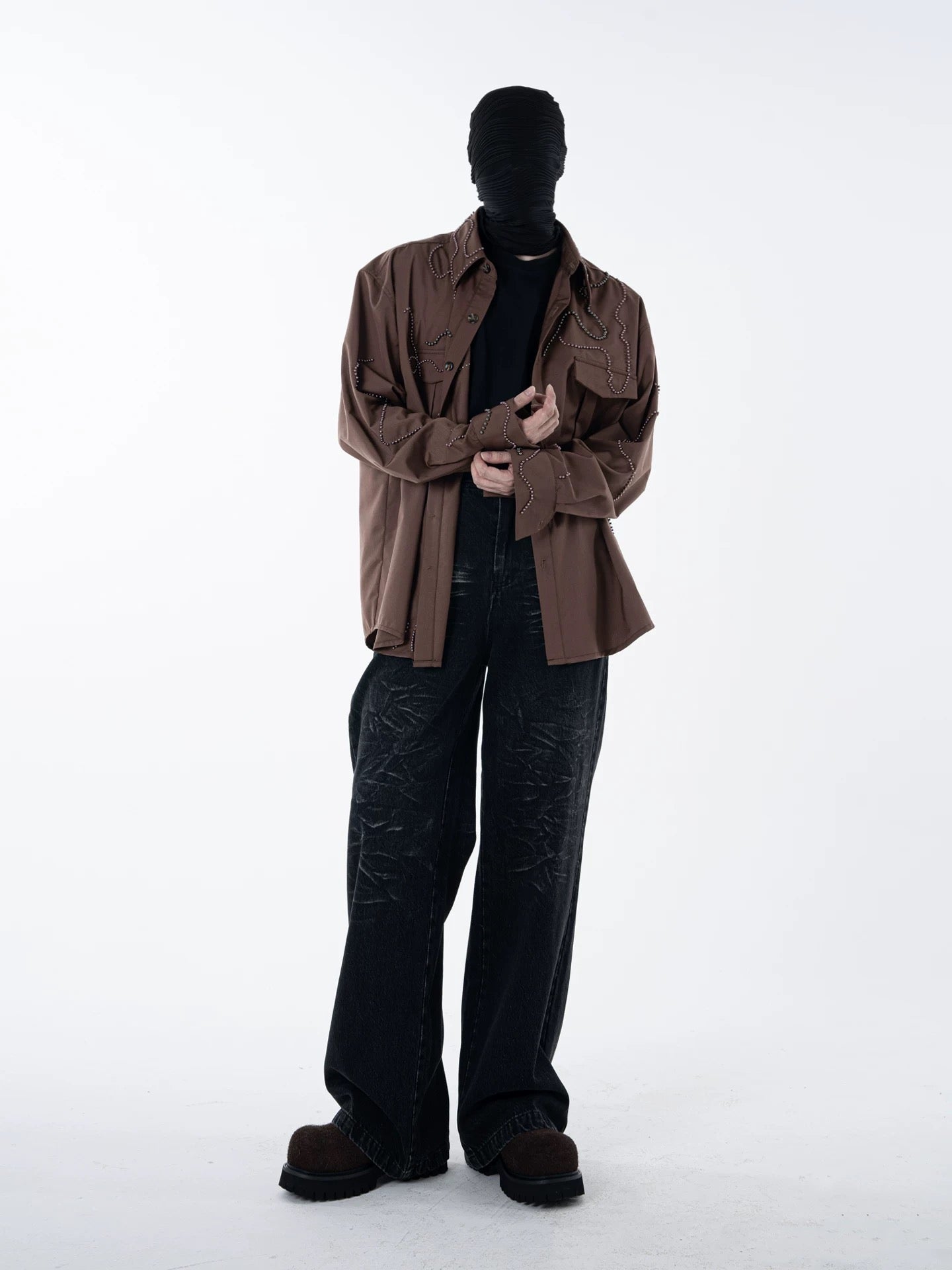 Heavy Bead Collar Shirt