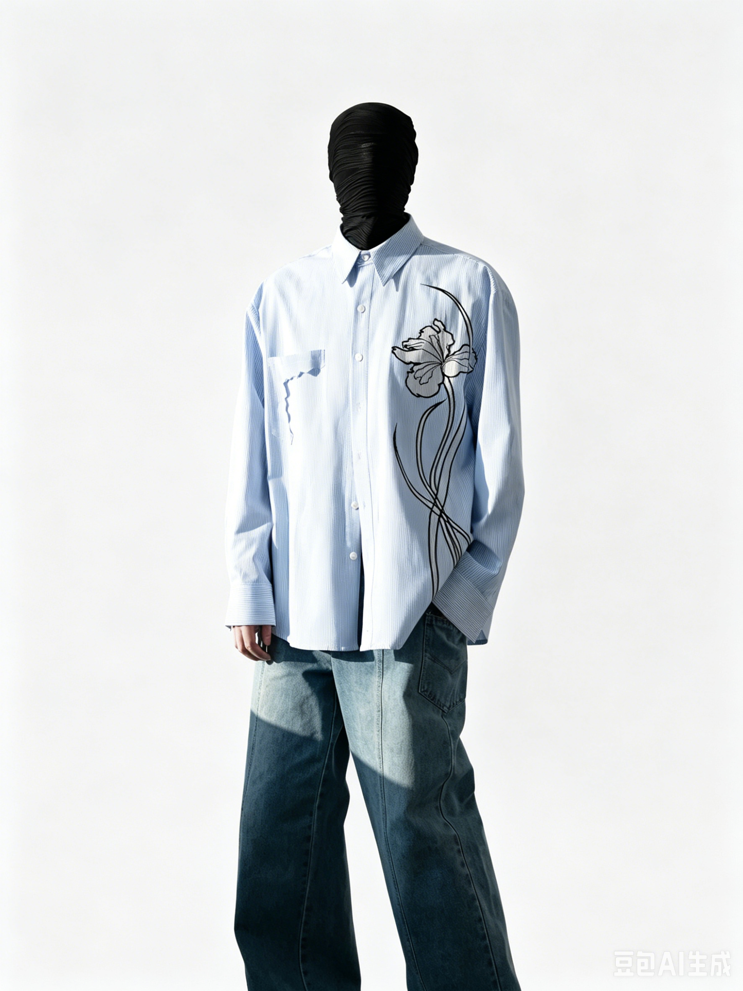 Iris Patchwork Embroidered Shirt