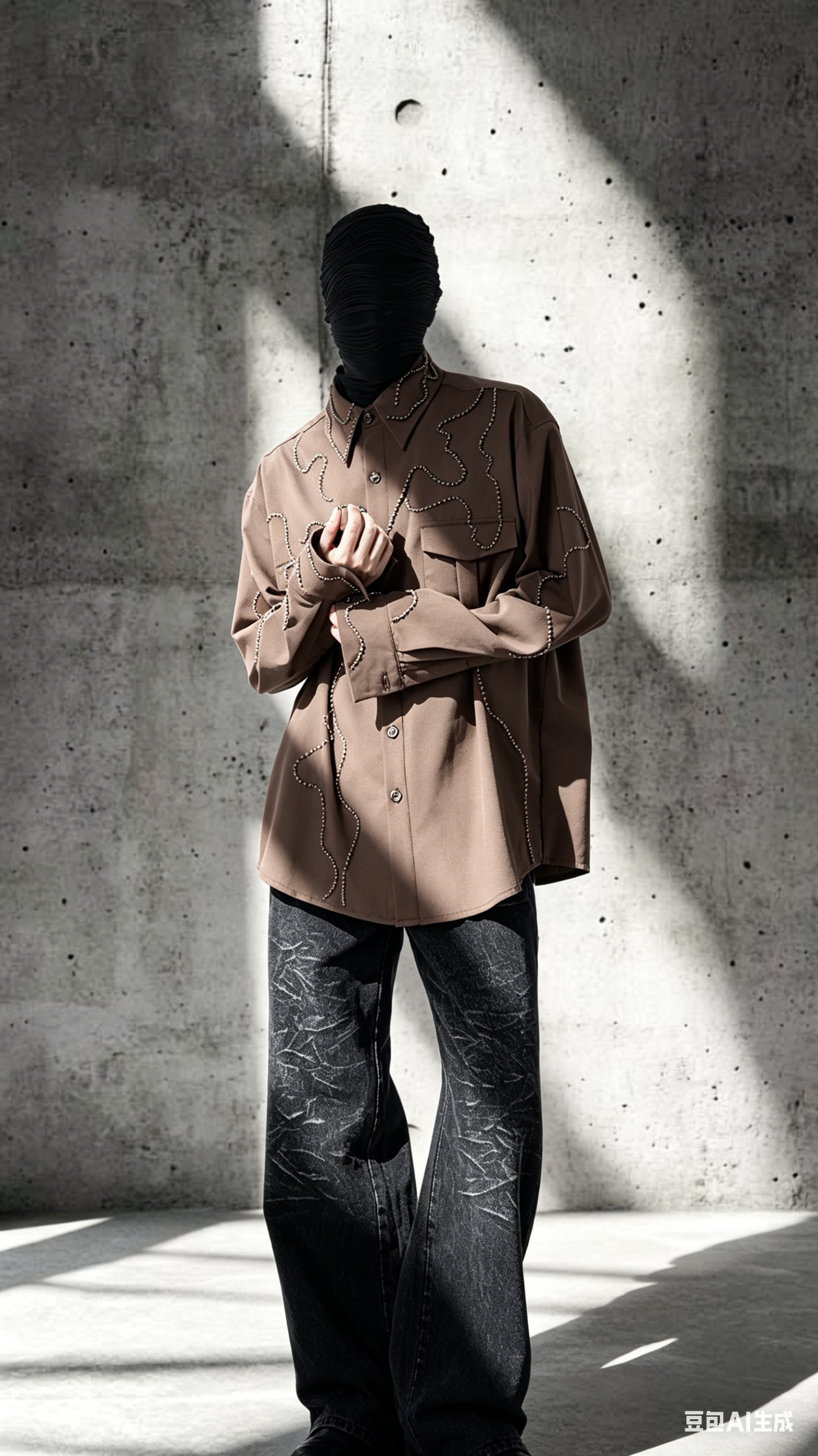 Heavy Bead Collar Shirt
