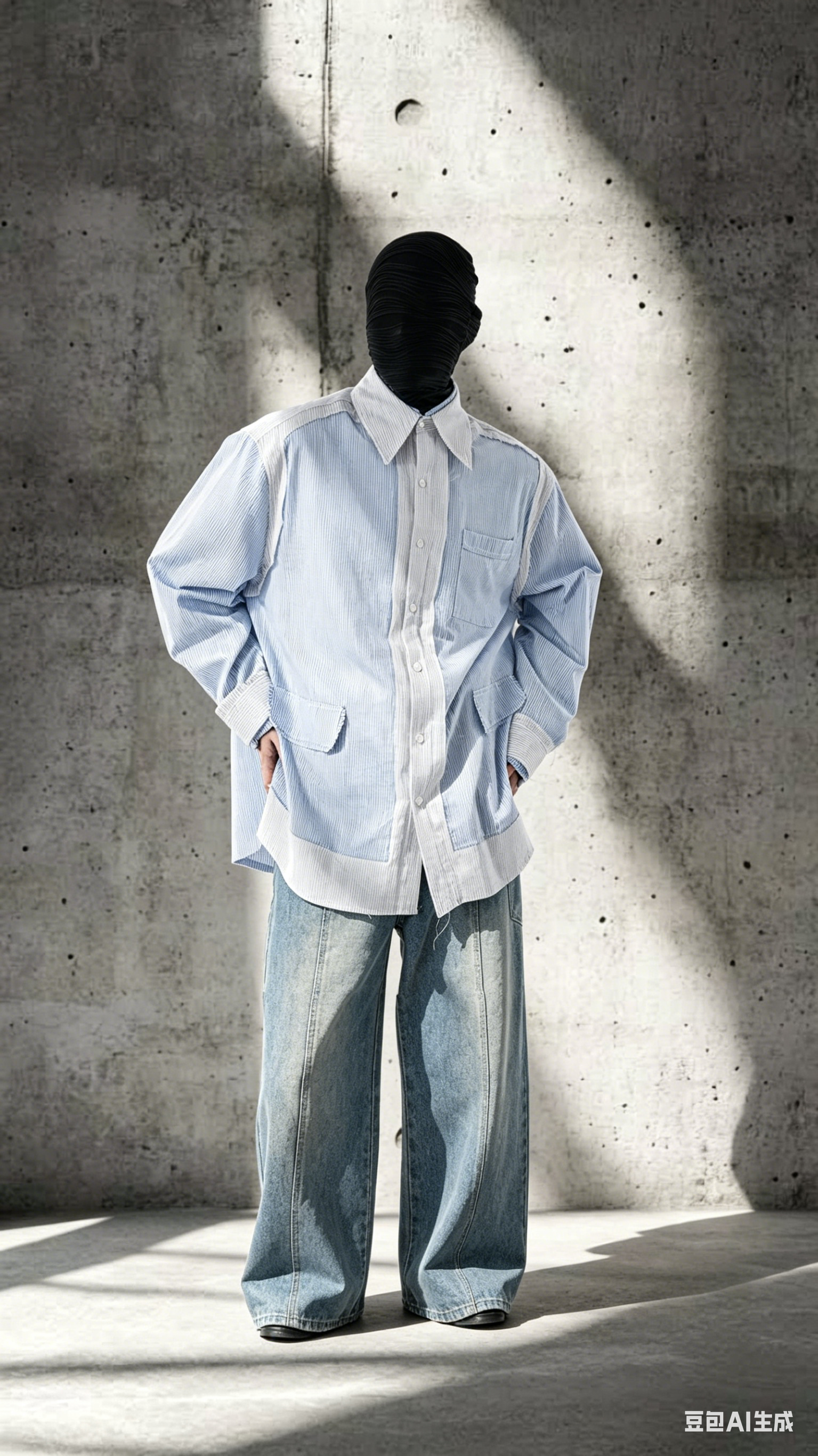 Fragmented Stripped Shirt
