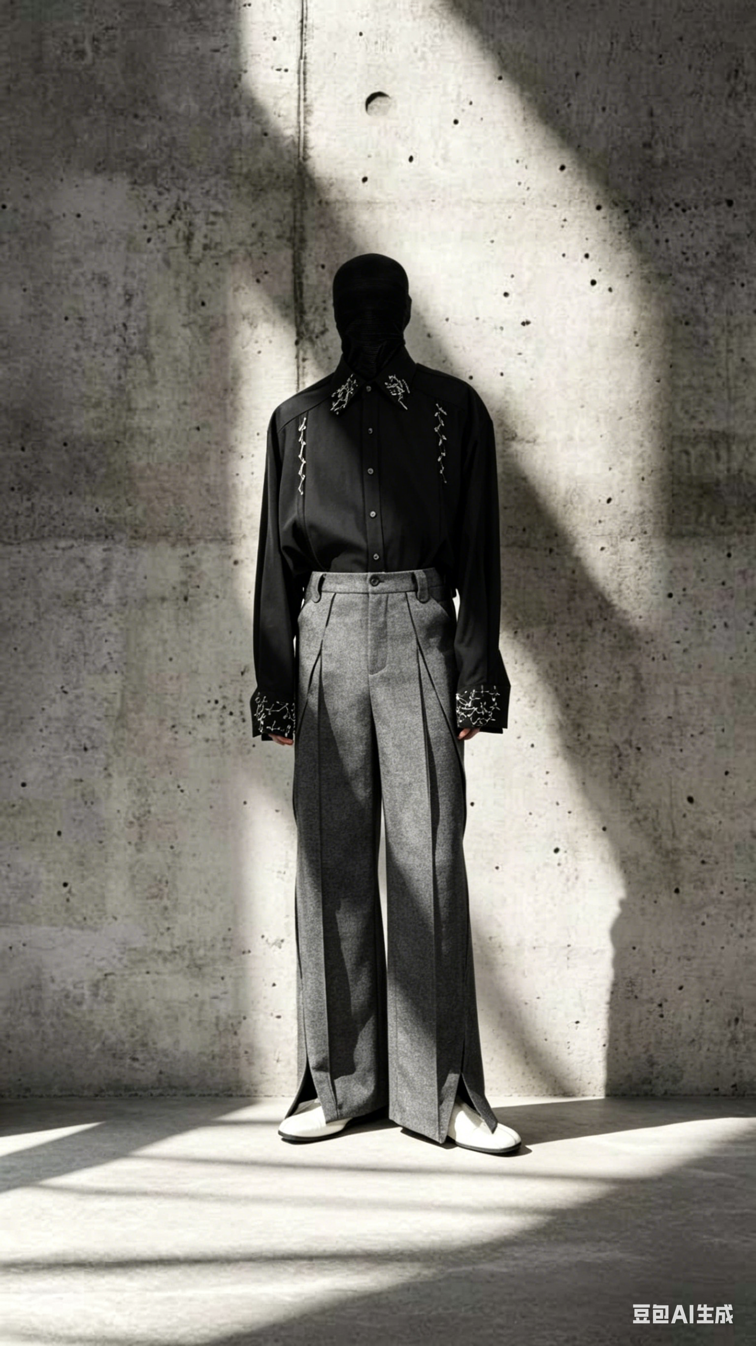 3D Micro Flared Trousers