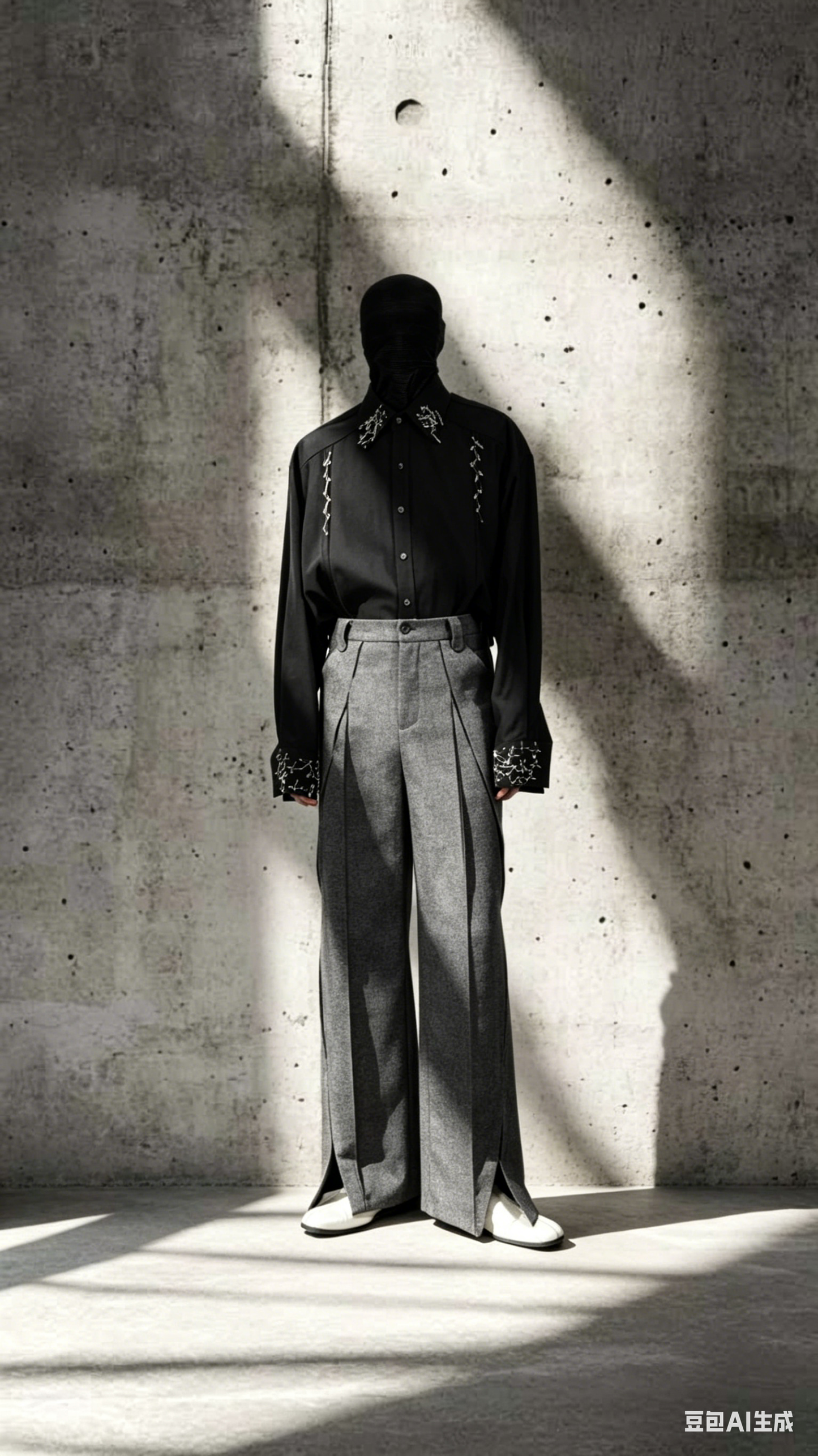 3D Micro Flared Trousers