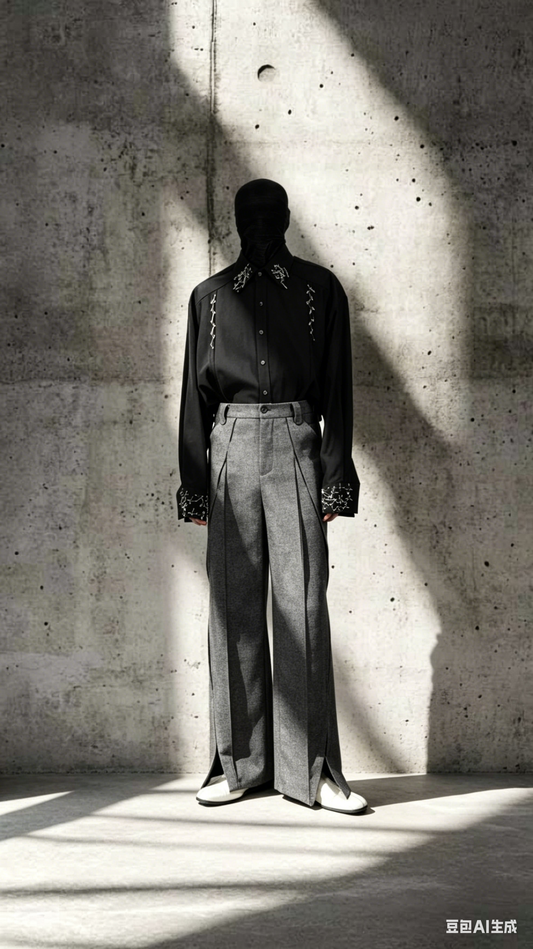 3D Micro Flared Trousers