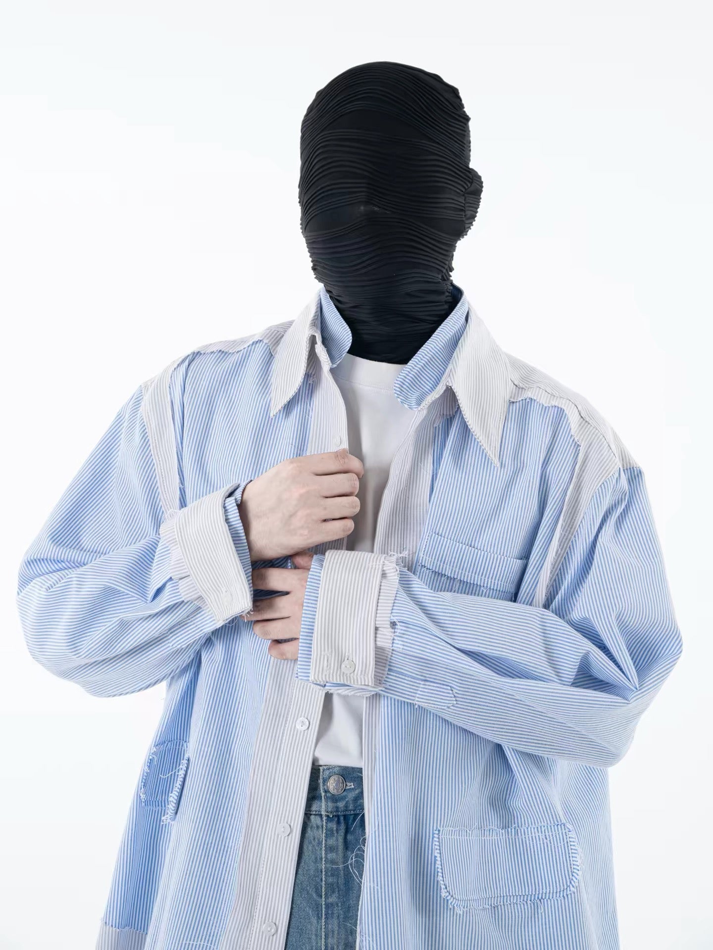 Fragmented Stripped Shirt