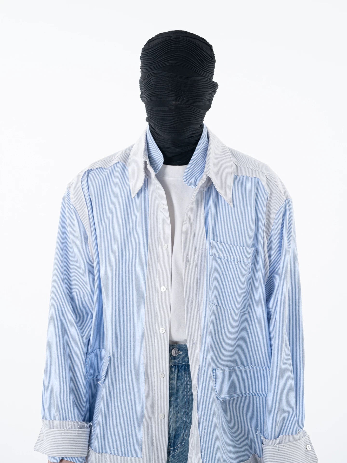 Fragmented Stripped Shirt