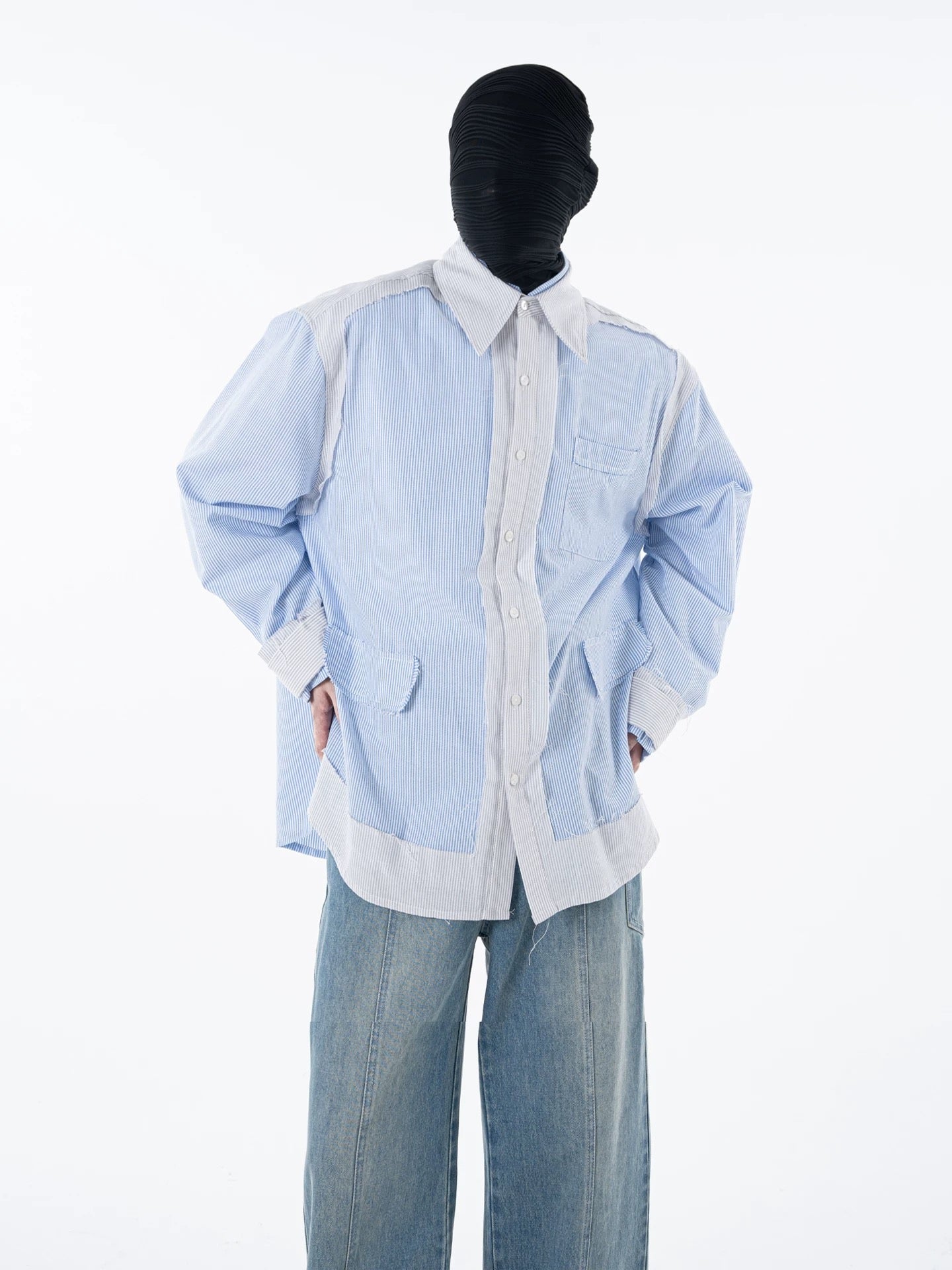 Fragmented Stripped Shirt