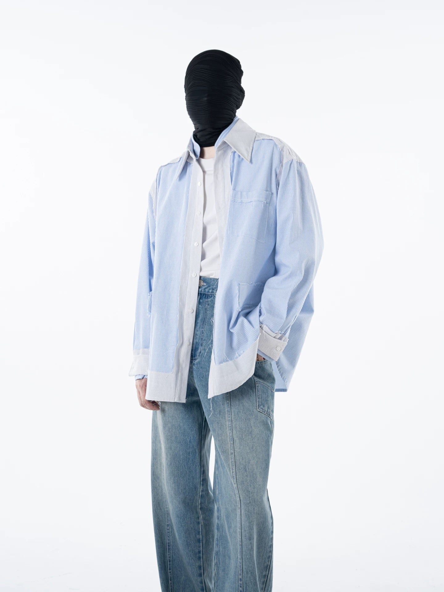Fragmented Stripped Shirt