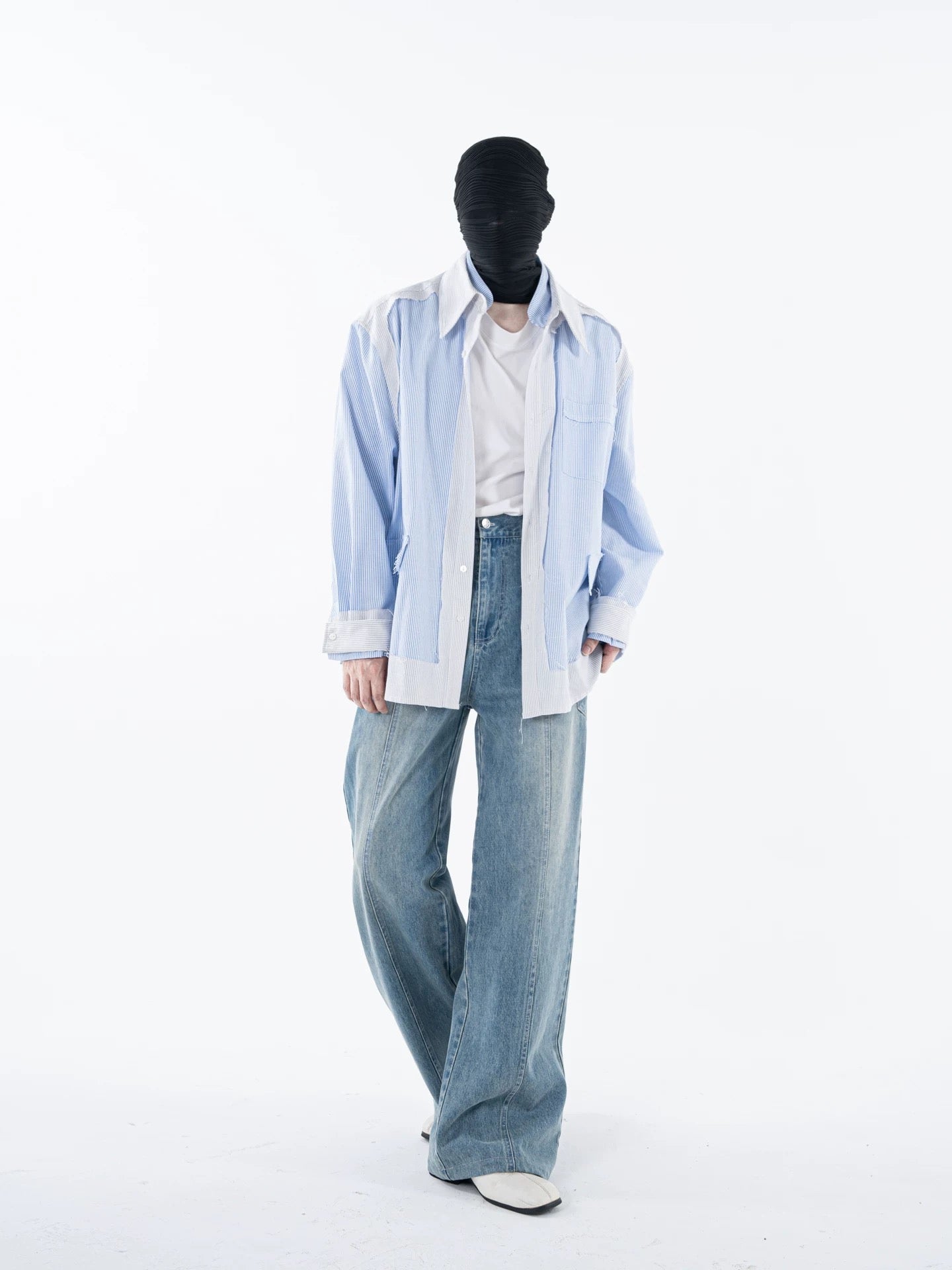 Fragmented Stripped Shirt