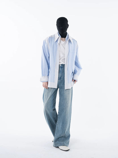 Fragmented Stripped Shirt