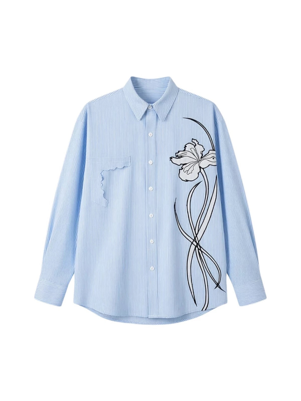Iris Patchwork Embroidered Shirt