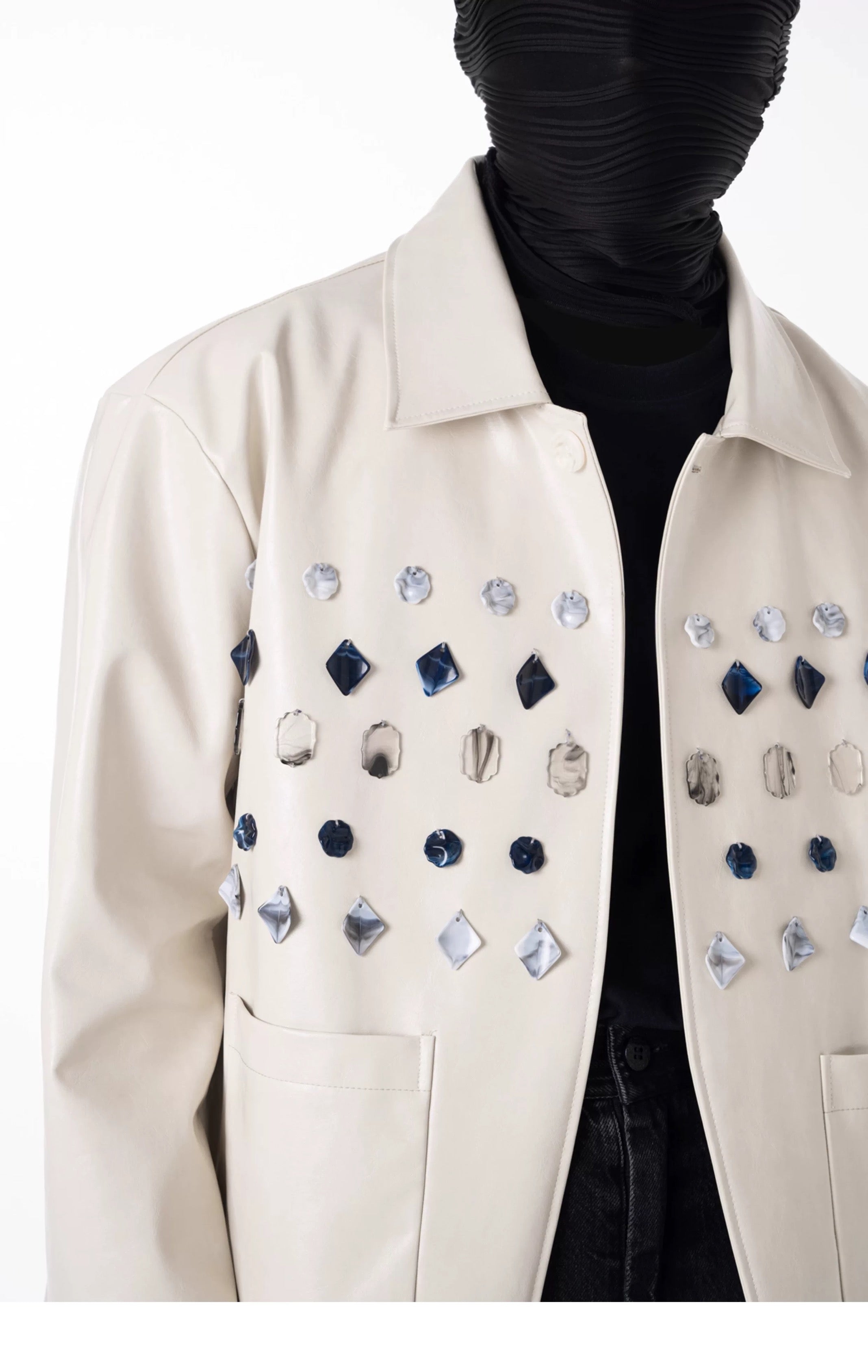 Ivory Jade Jewelled Jacket