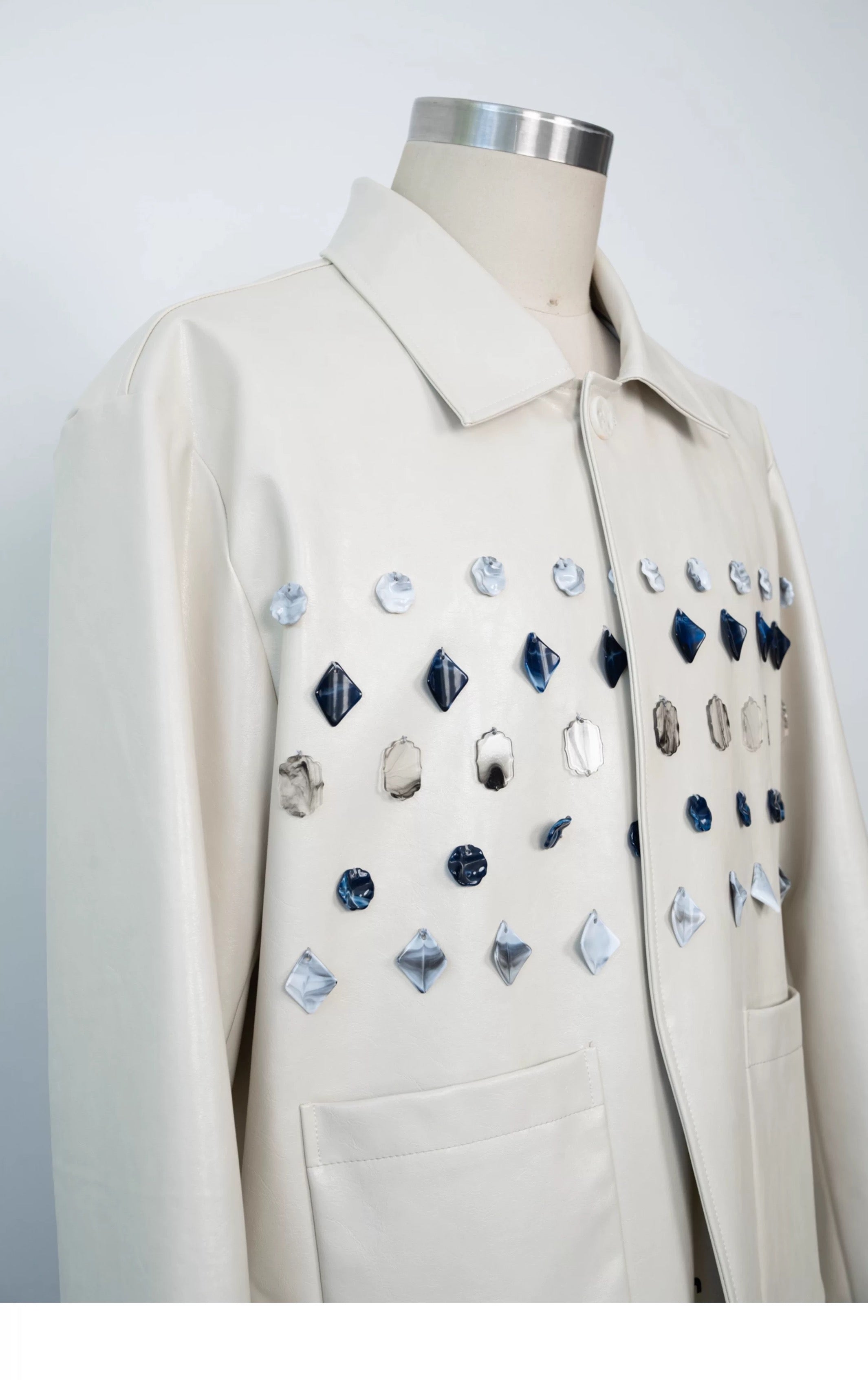 Ivory Jade Jewelled Jacket