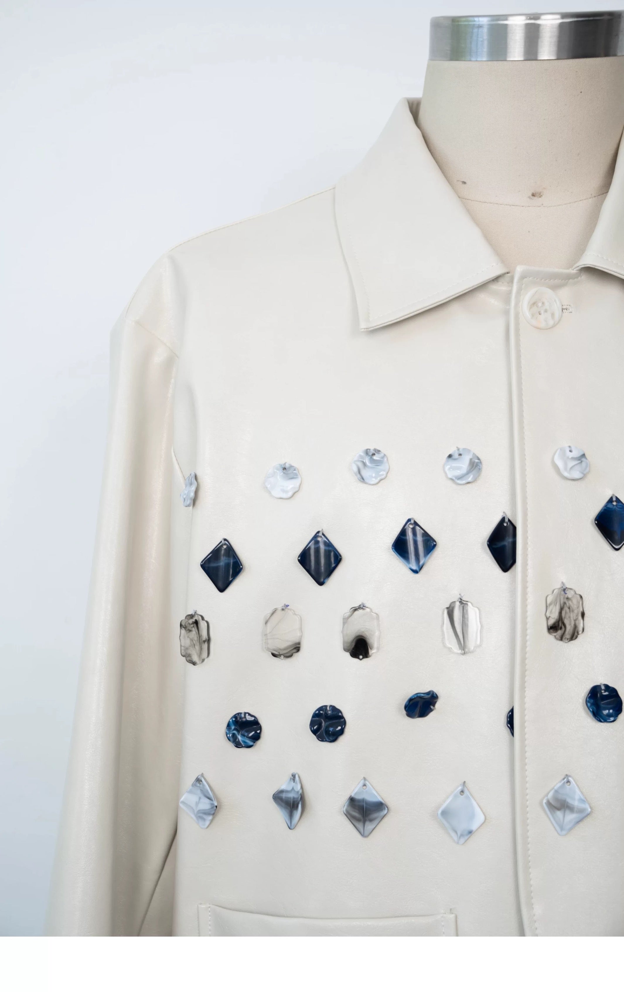 Ivory Jade Jewelled Jacket