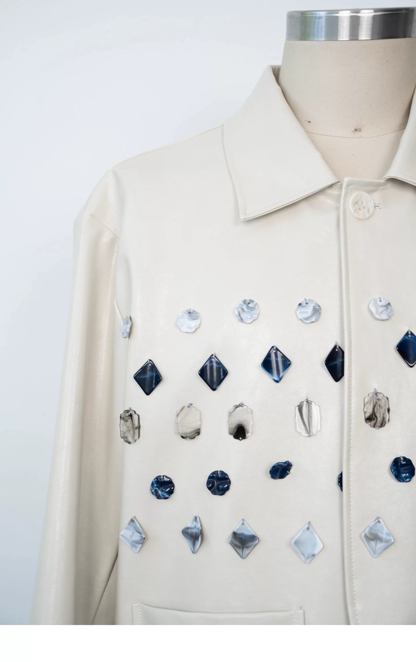 Ivory Jade Jewelled Jacket