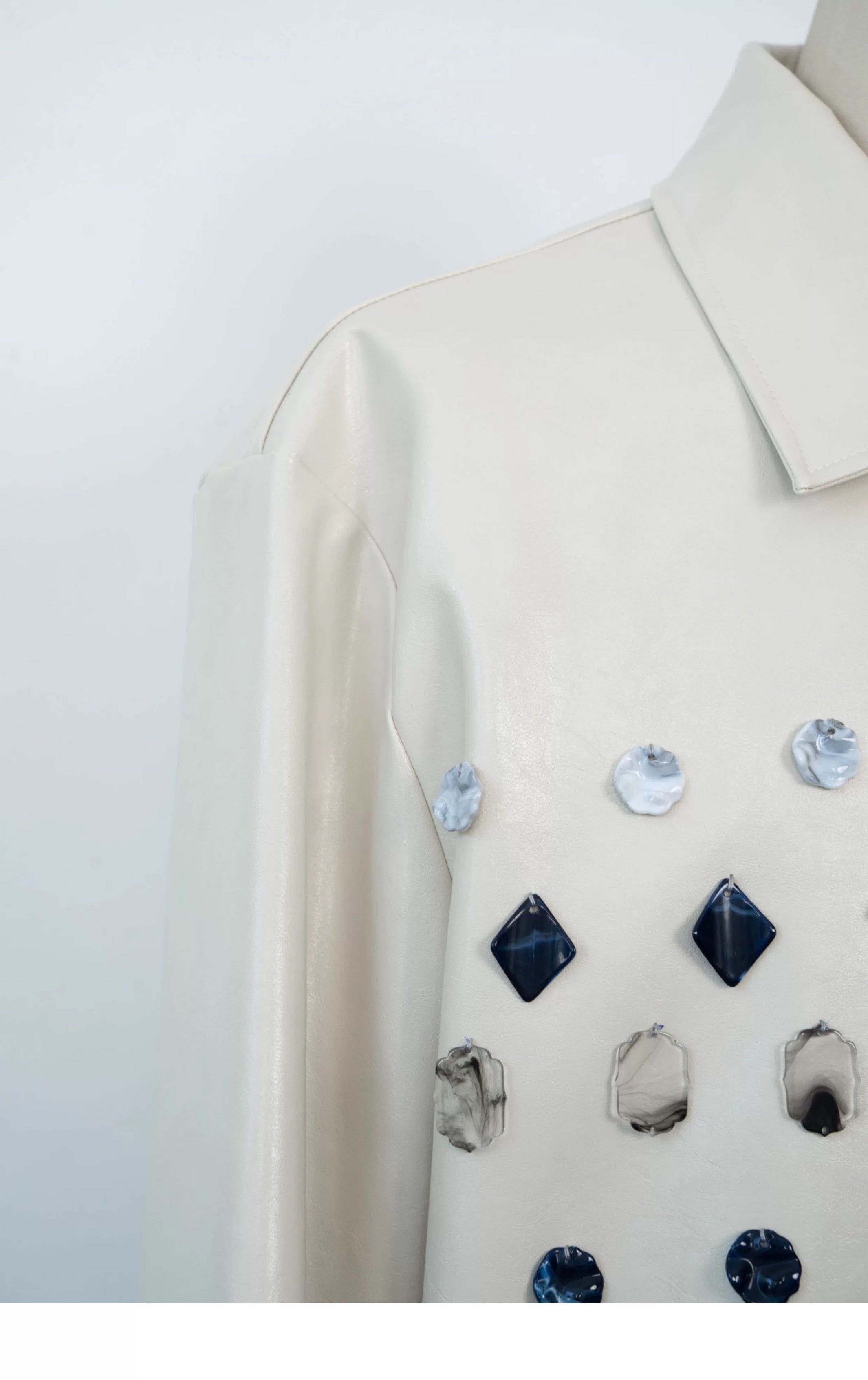 Ivory Jade Jewelled Jacket