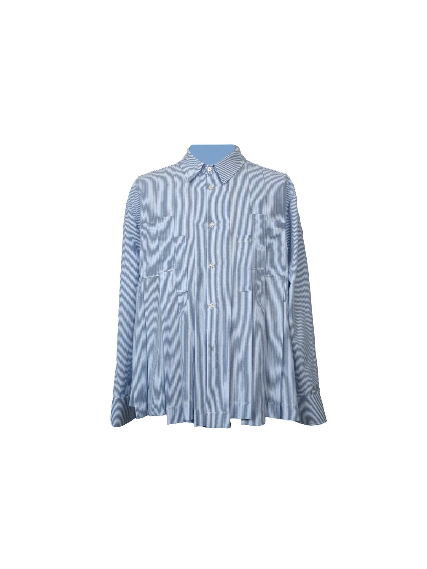 Irregular Multi Pleated Shirt