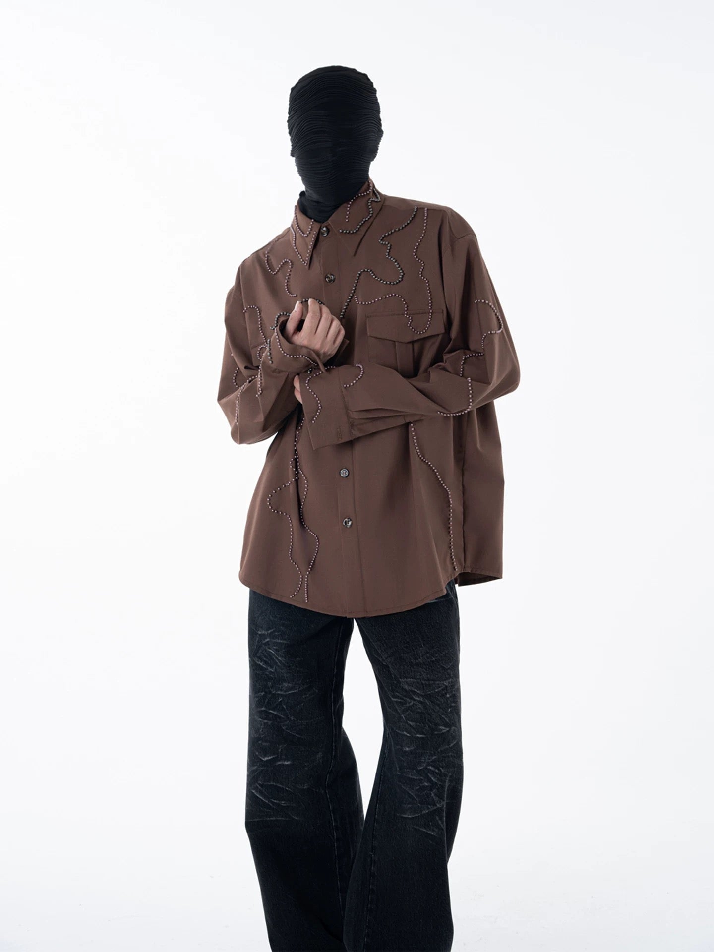 Heavy Bead Collar Shirt