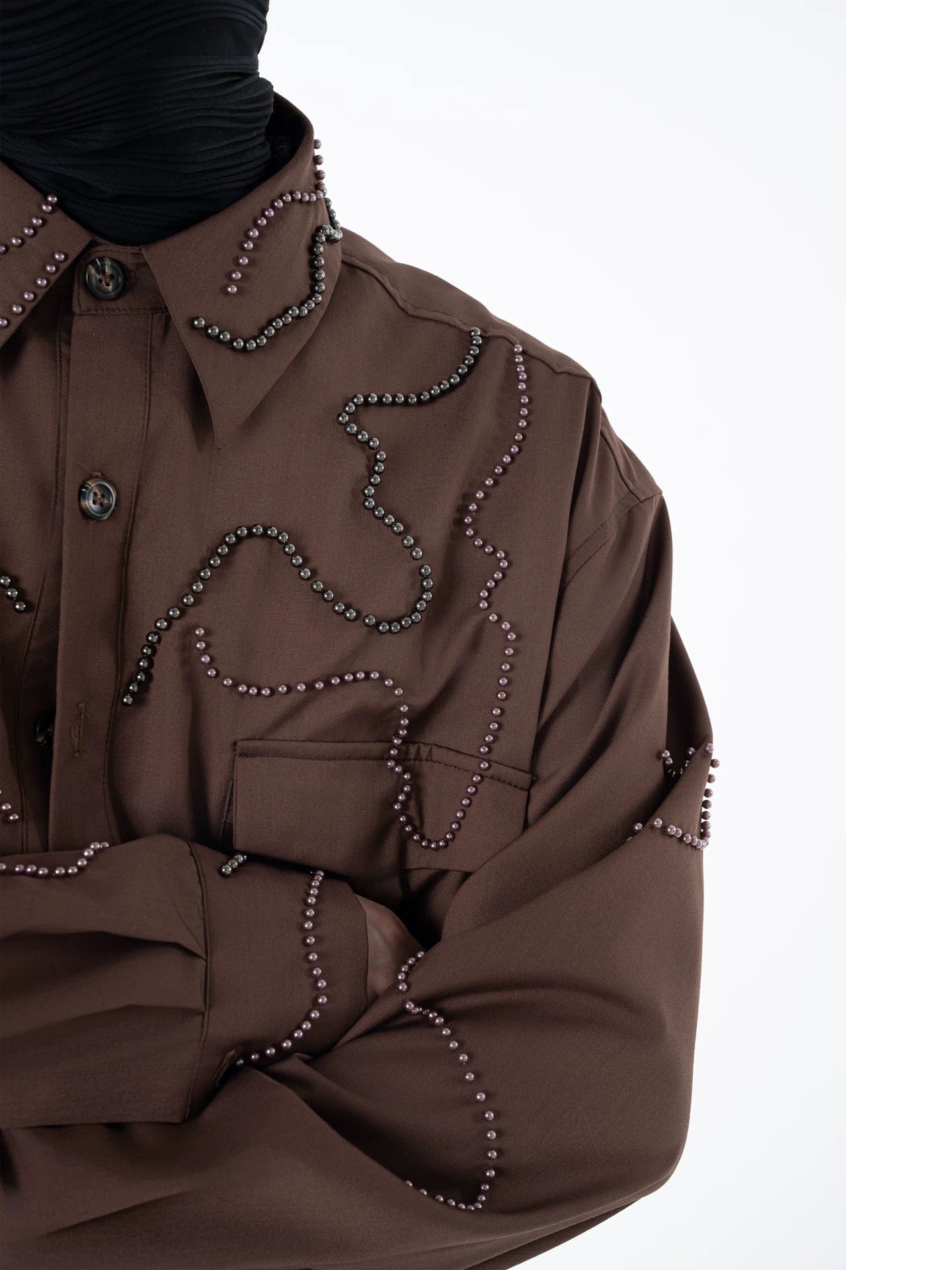 Heavy Bead Collar Shirt