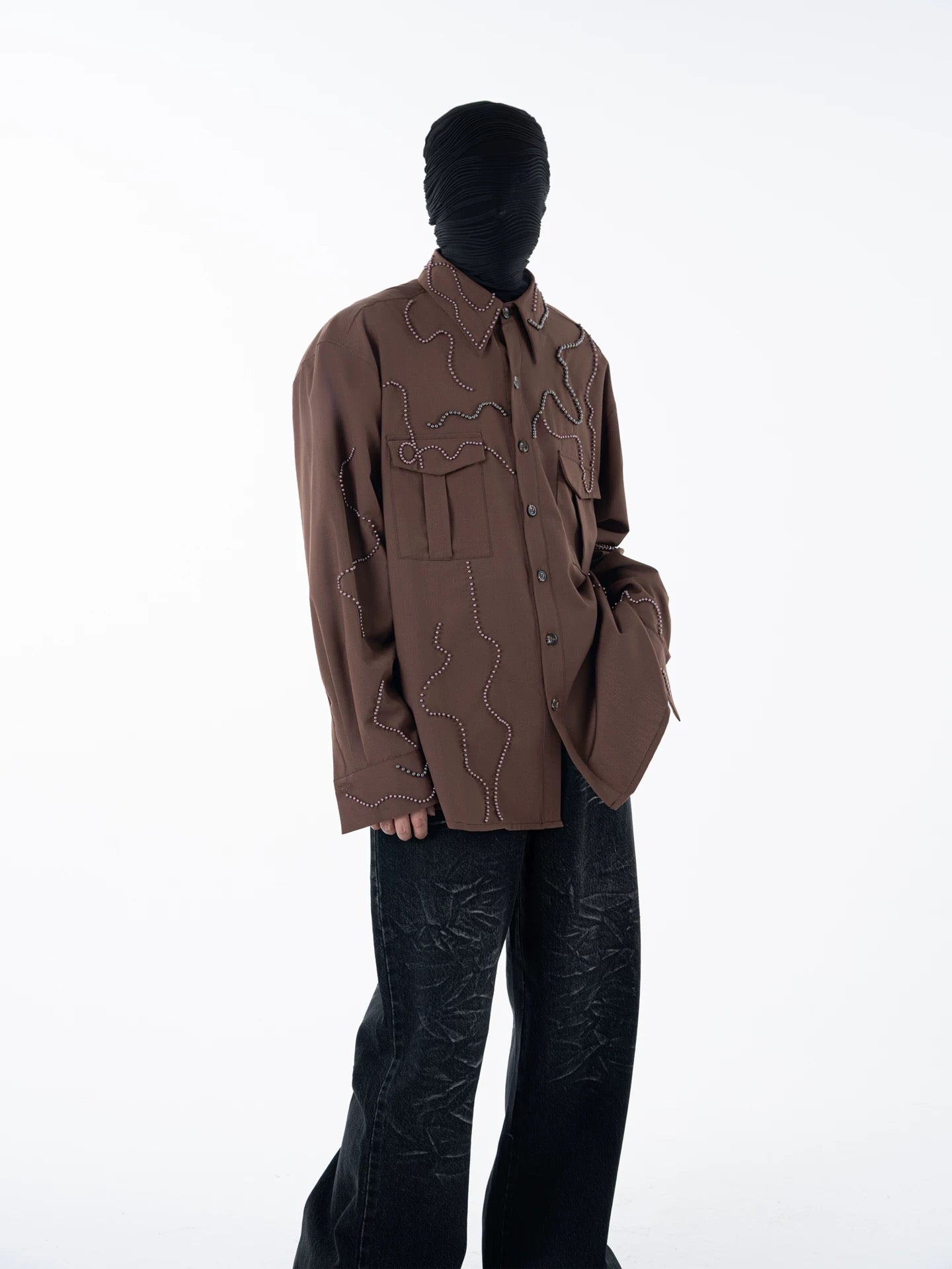 Heavy Bead Collar Shirt
