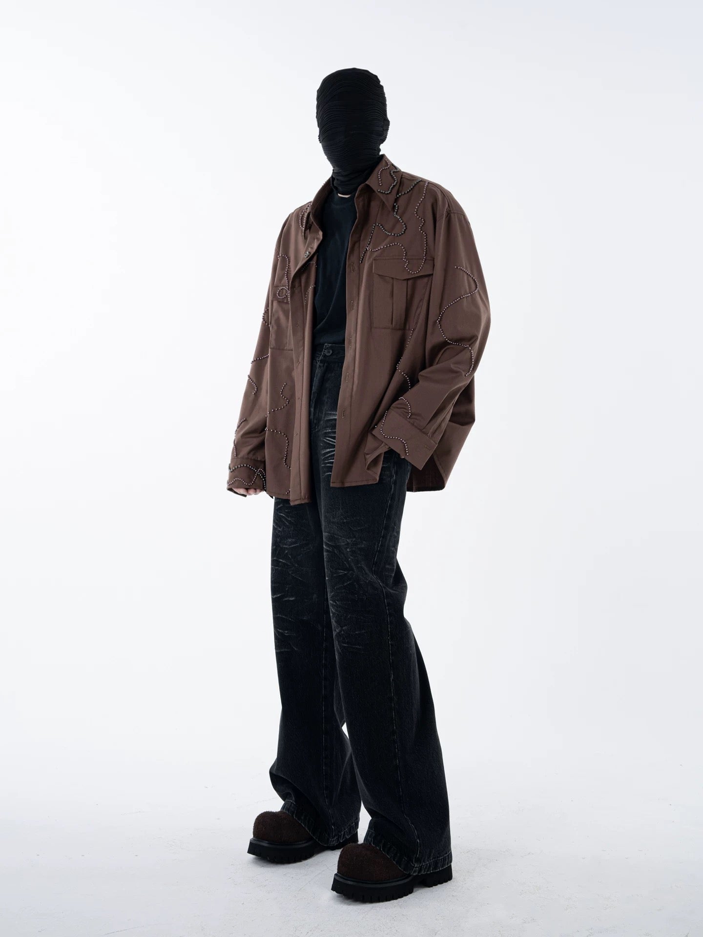 Heavy Bead Collar Shirt