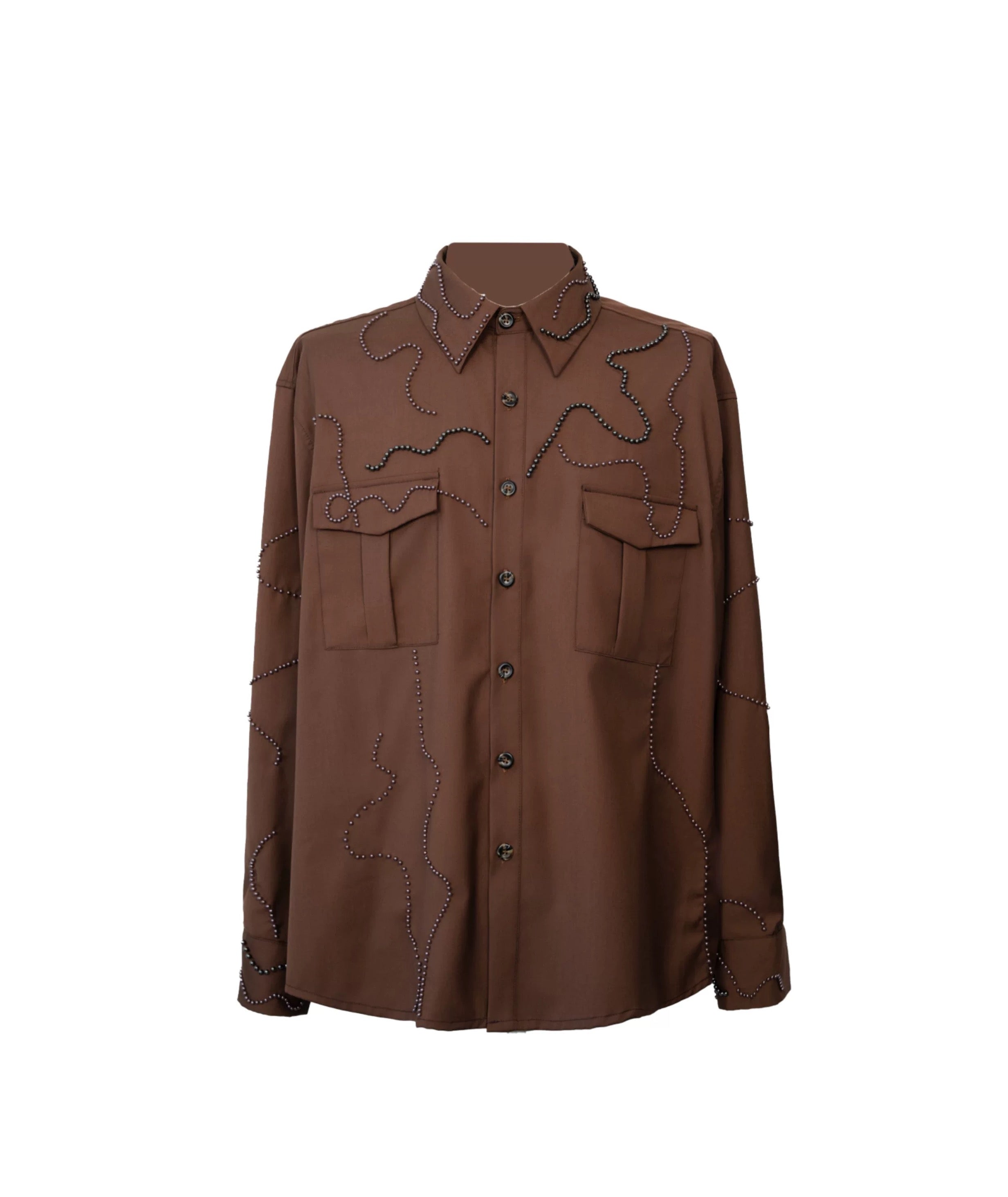 Heavy Bead Collar Shirt