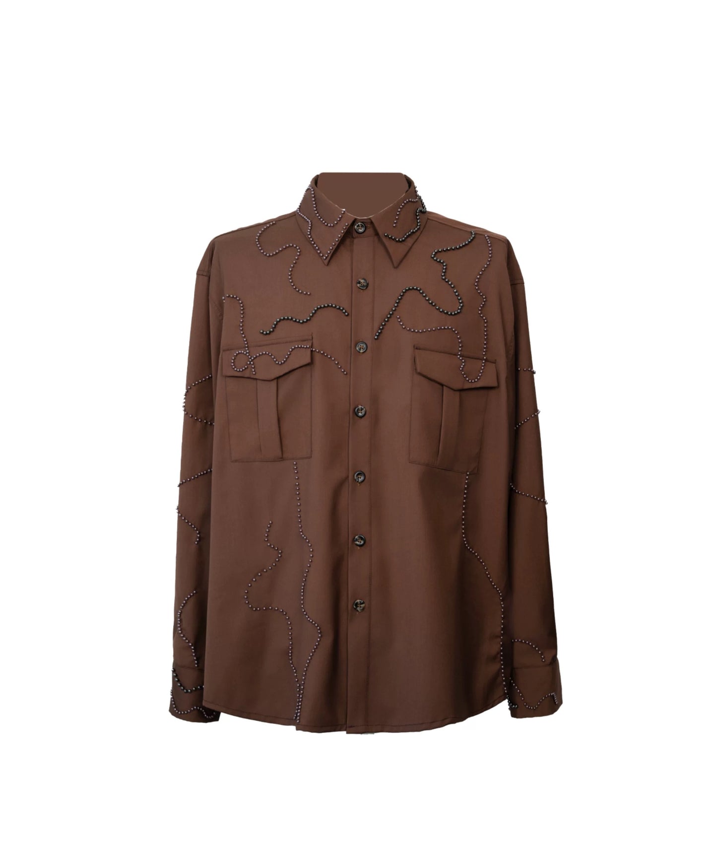 Heavy Bead Collar Shirt