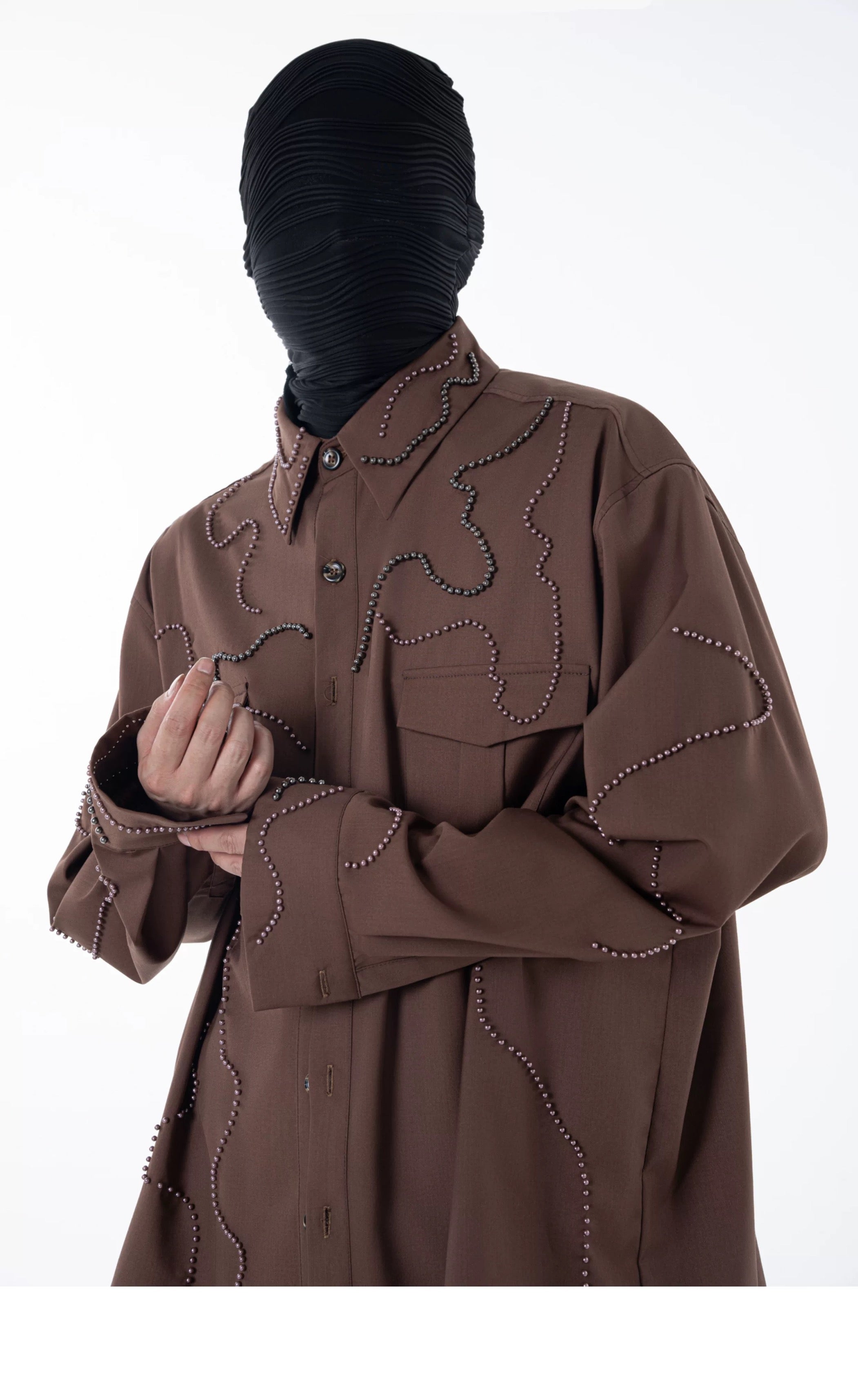 Heavy Bead Collar Shirt