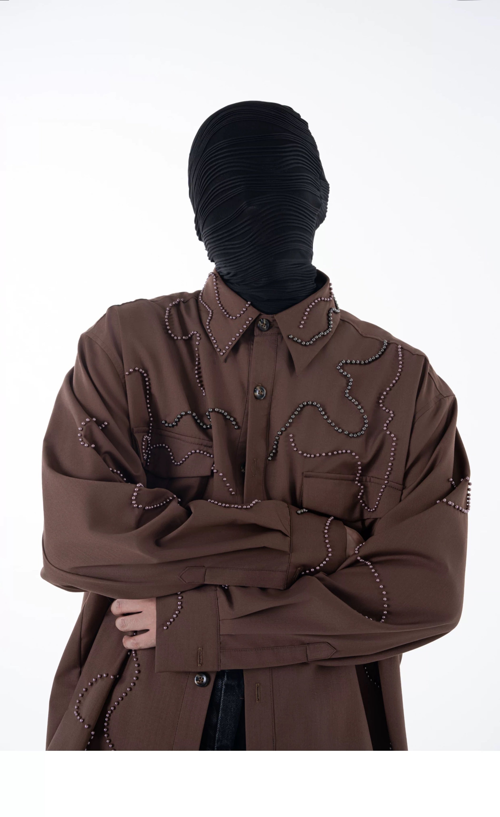 Heavy Bead Collar Shirt