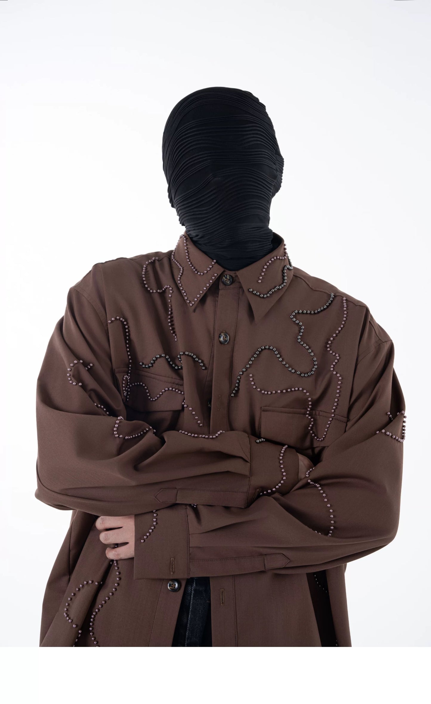 Heavy Bead Collar Shirt