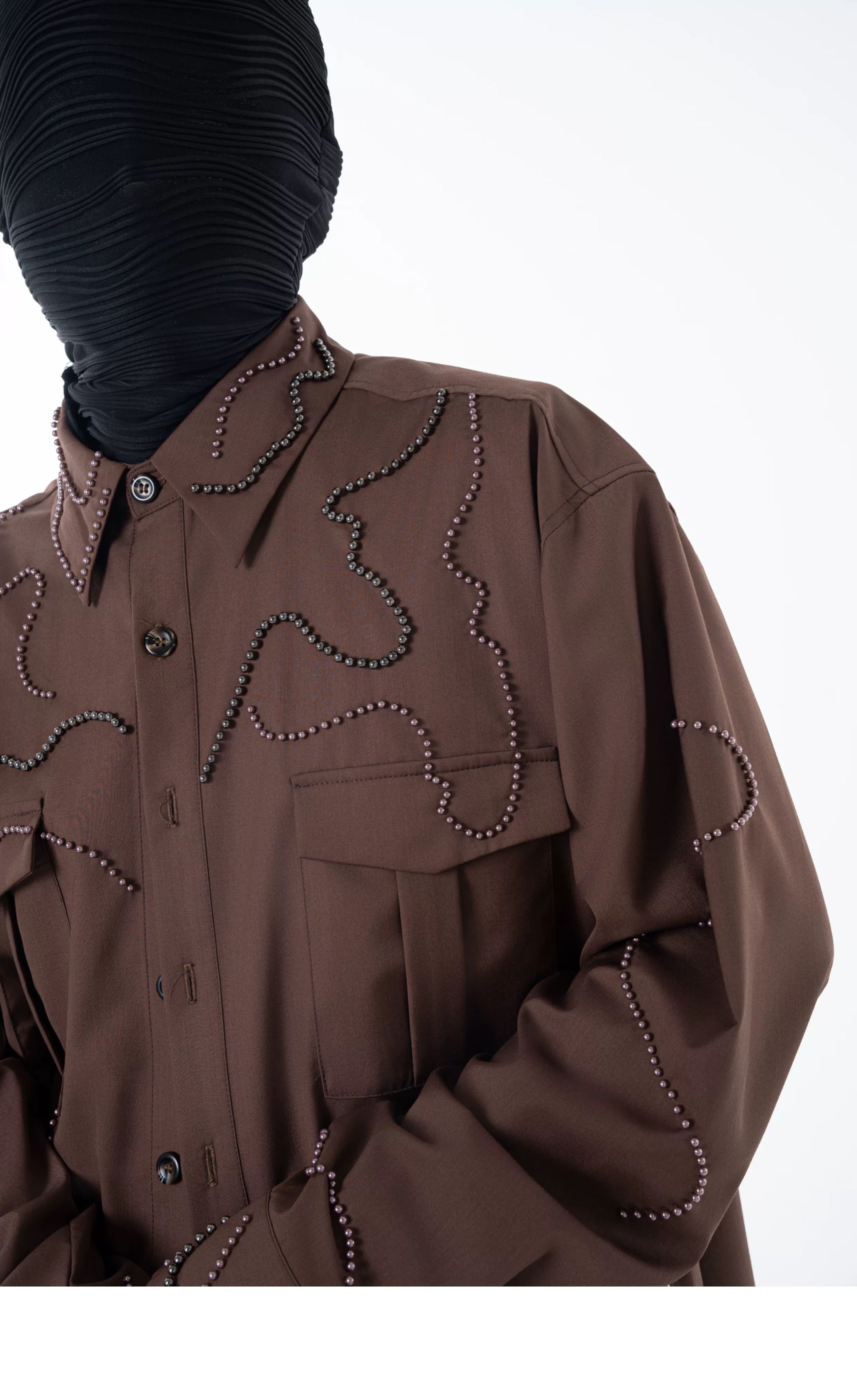 Heavy Bead Collar Shirt
