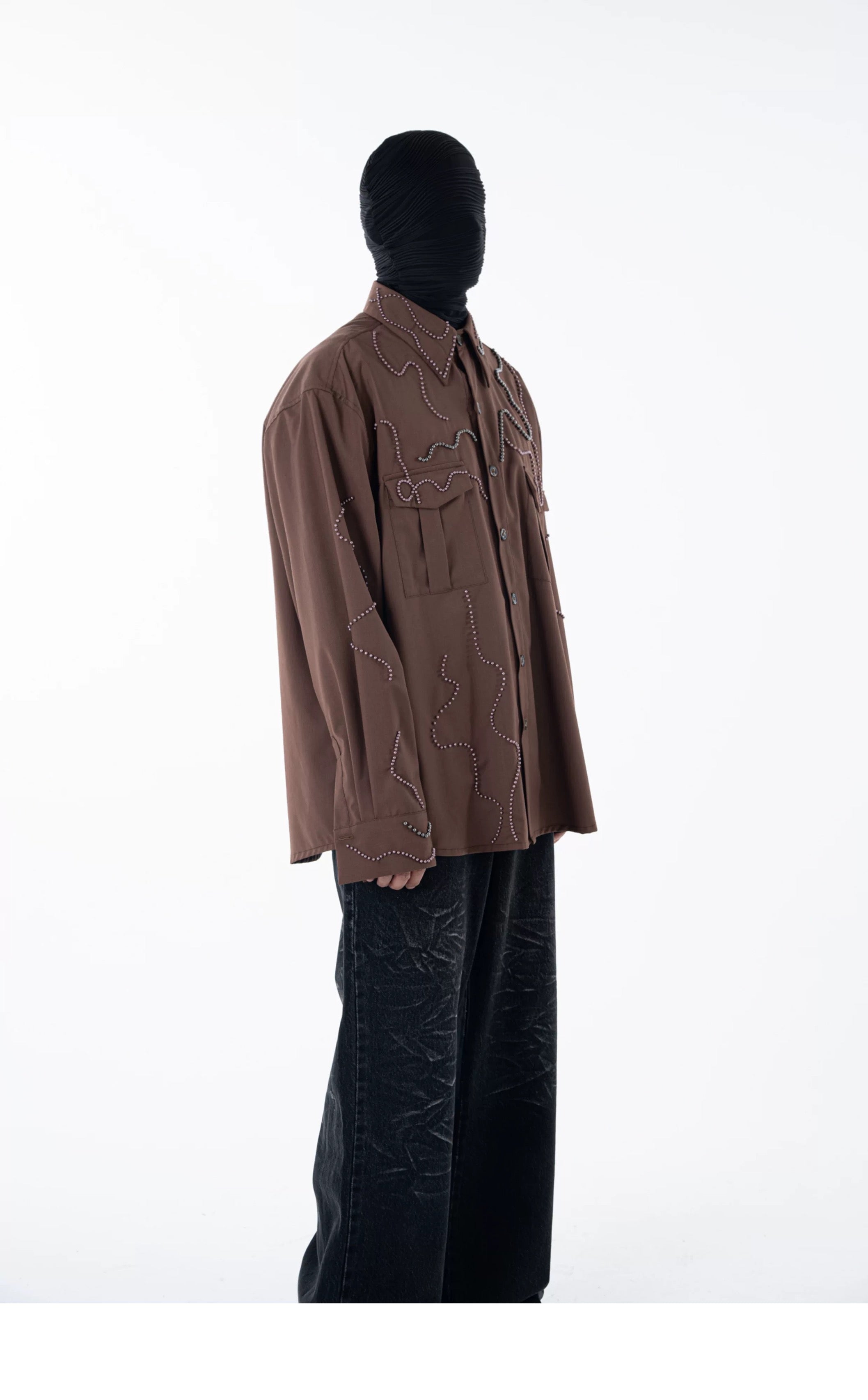 Heavy Bead Collar Shirt