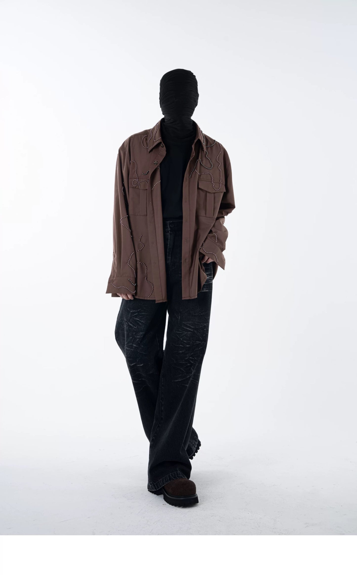 Heavy Bead Collar Shirt