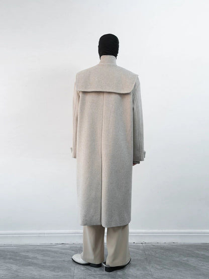 Decostructed Horn Buttoned Coat
