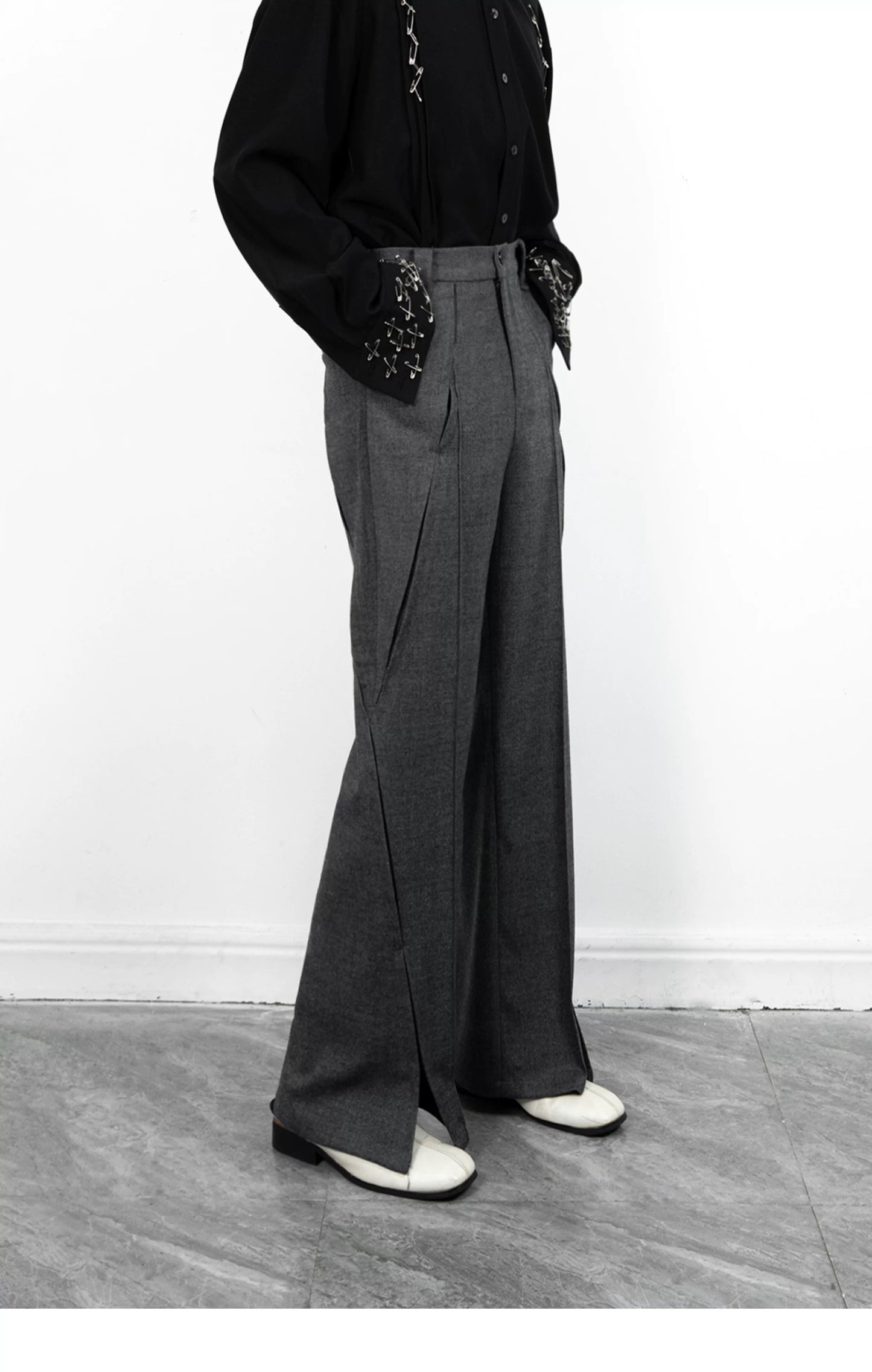 3D Micro Flared Trousers