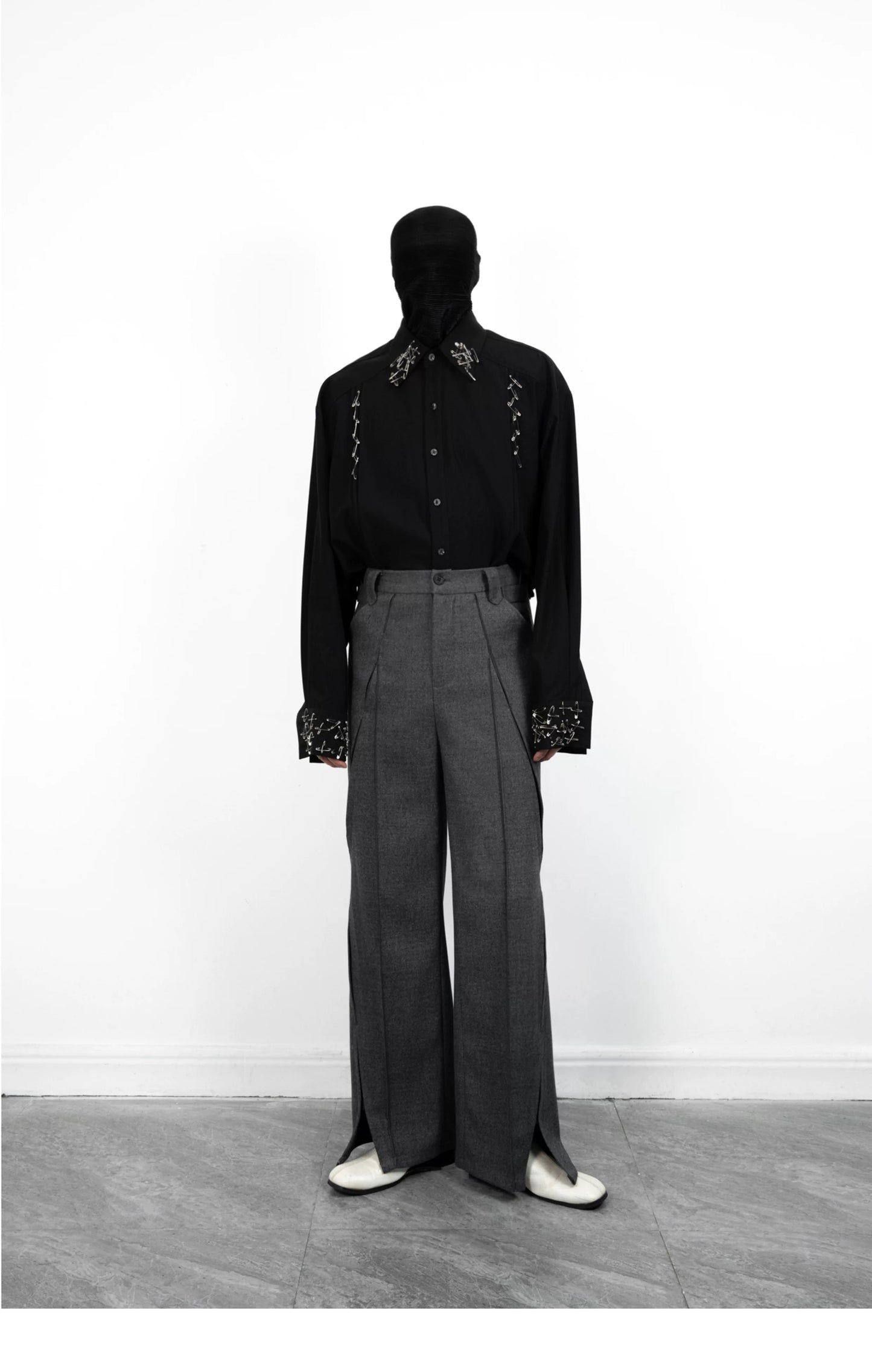 3D Micro Flared Trousers