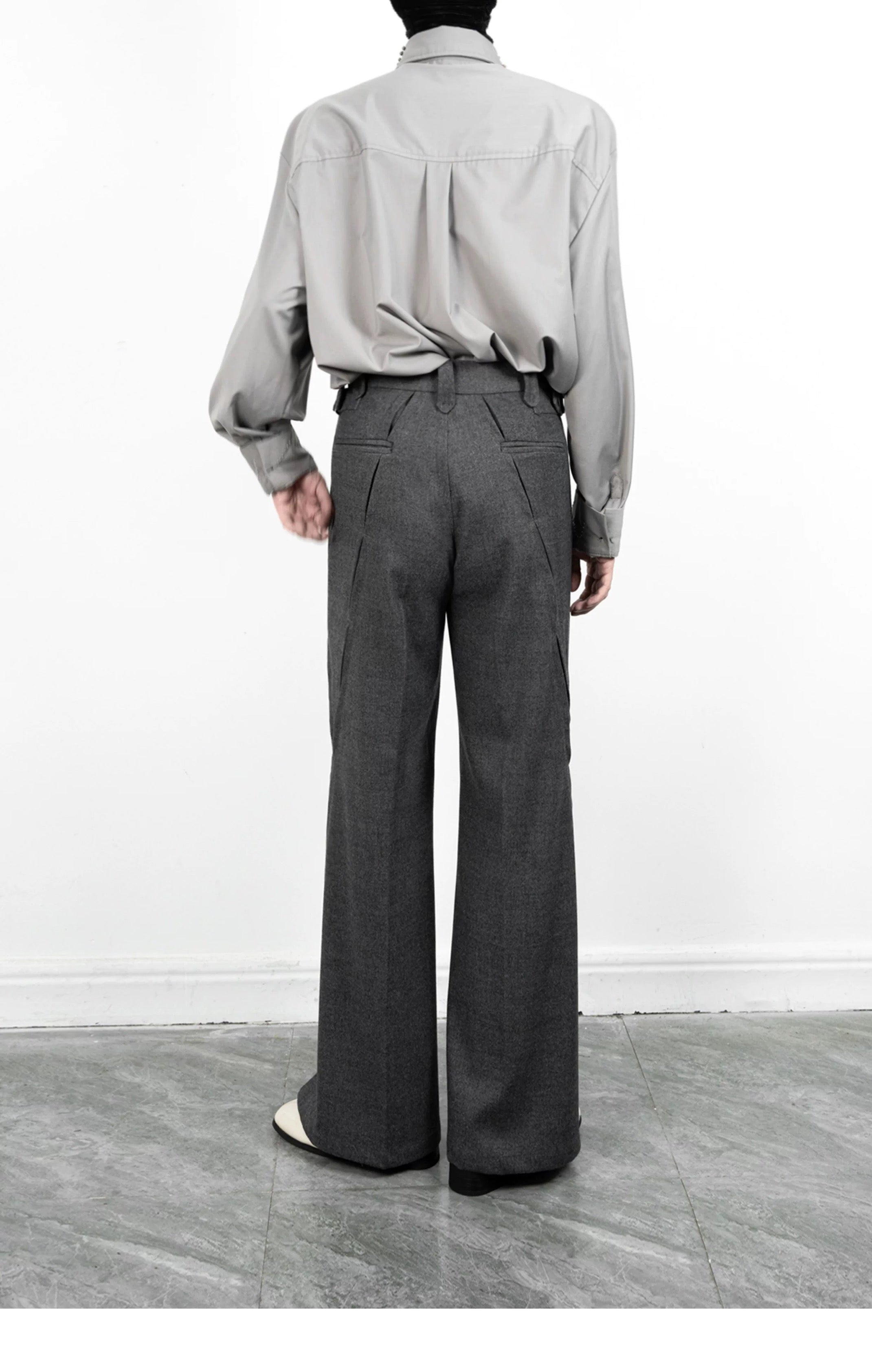 3D Micro Flared Trousers